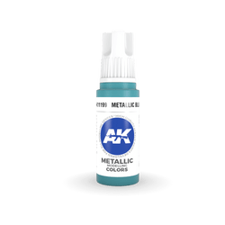 AK Interactive 11199 Metallic Blue 17ml 3rd Gen. Acrylic Model Paint