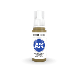 AK Interactive 11194 Brass 17ml 3rd Gen. Acrylic Model Paint