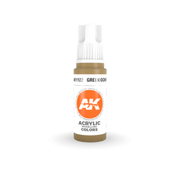 AK Interactive 11122 Green Ocher 17ml 3rd Gen. Acrylic Model Paint