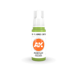 AK Interactive 11129 Fluorescent Green 17ml 3rd Gen. Acrylic Model Paint