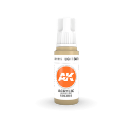 AK Interactive 11115 Light Earth 17ml 3rd Gen. Acrylic Model Paint
