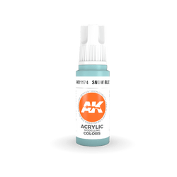 AK Interactive 11174 Snow Blue 17ml 3rd Gen. Acrylic Model Paint