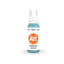 AK Interactive 11176 Deep Sky Blue 17ml 3rd Gen. Acrylic Model Paint