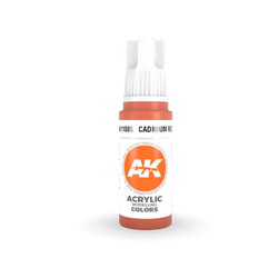 AK Interactive 11085 Cadmium Red 17ml 3rd Gen. Acrylic Model Paint
