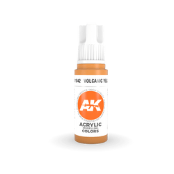 AK Interactive 11042 Volcanic Yellow 17ml 3rd Gen. Acrylic Model Paint