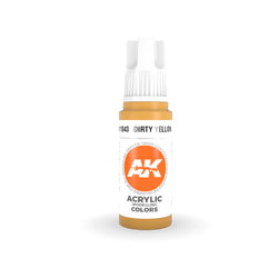AK Interactive 11043 Dirty Yellow 17ml 3rd Gen. Acrylic Model Paint