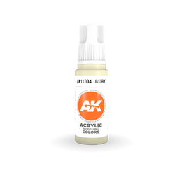 AK Interactive 11004 Ivory 17ml 3rd Gen. Acrylic Model Paint