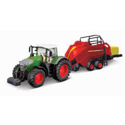 Bburago Fendt 1050 Vario With Baler Lifter 10cm Diecast Model Tractor 18-31663