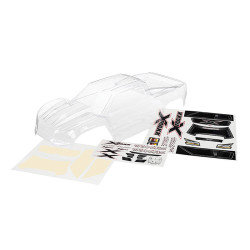 Traxxas X-Maxx Clear Bodyshell w/masking & Decals RC Car Spare Part TRX7711