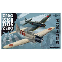 Eduard 11158 Zero! Zero! Zero! Dual Combo A6M2 Zero Type 21 1:48 Plane Model Kit