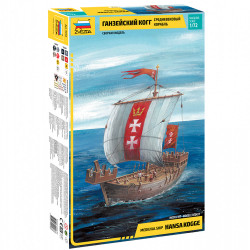 ZVEZDA 9018 Hansa Kogge Medieval Ship 1:72 Ship Model Kit
