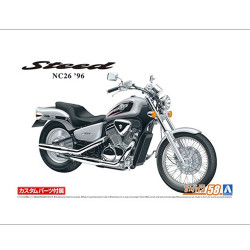 Aoshima 06268 Honda NC26 Steed Vse '96 w/Custom Parts 1:12 Bike Model Kit