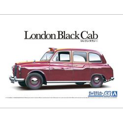 Aoshima 05967 FX-4 London Black Taxi Cab ’68 1:24 Plastic Car Model Kit