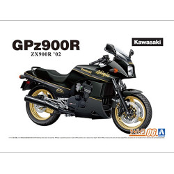 Aoshima 06312 Kawasaki ZX900R GPZ900R Ninja '02 1:12 Plastic Bike Model Kit