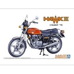 Aoshima 06304 Honda CB400T Hawk-II '78 1:12 Plastic Bike Model Kit