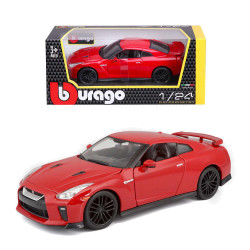 Bburago 21082R Nissan GT-R 2017 Red 1:24 Diecast Model Car