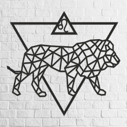Eco Wood Art - Interior Wall Art Wooden Puzzle - Sign of the Zodiac Leo