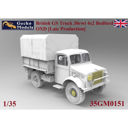 Gecko Models 35GM0151 British GS Truck 30cwt 4x2 Bedford OXD Late 1:35 Model Kit