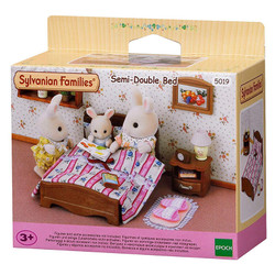 Semi - Double Bed - SYLVANIAN Families Dolls Furniture 5019