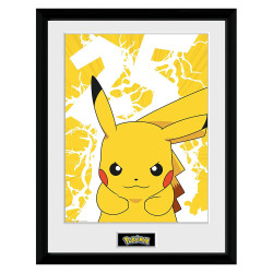POKEMON - Pikachu Lightning Framed Print 30cm x 40cm