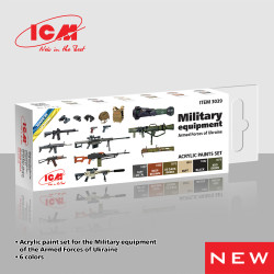 ICM 3039 AFU Military Equipment Acrylic Paint Set