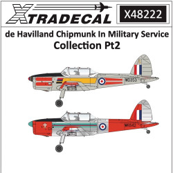 Xtradecal Military Service Part 2 Decal for 1:48 AirFix de Havilland Chipmunk