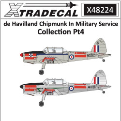 Xtradecal Military Service Part 4 Decal for 1:48 Airfix de Havilland Chipmunk