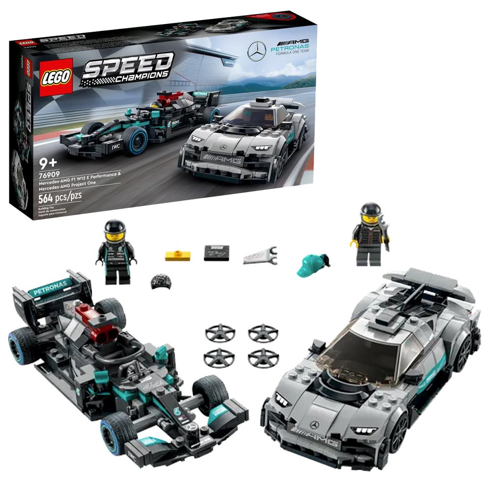 Lego Speed Champions 76909 Mercedes-AMG F1 W12 E Performance & Project One  564pc - Jadlam Toys & Models - Buy Toys & Models Online