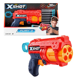 ZURU XShot Fury 4 Foam Dart Blaster inc. 16 Darts