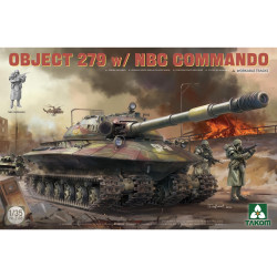 Takom 2188 Soviet Object 279 Concept Heavy Tank w/ NBC Commando 1:35 Model Kit