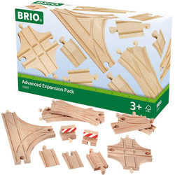 BRIO 33307 Expansion Switches Advanced Track Pack for Wooden Train Set
