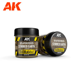 AK Interactive 8030 Diorama: Splatter Effects Stirred Earth - 100ml (Acrylic)