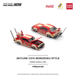 Pop Race Nissan Skyline C210 Bosozoku Style Coca-Cola 1:64 Diecast Model 640135