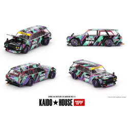 MiniGT KAIDO Datsun 510 Wagon HKS V1 1:64 Diecast Model KHMG144