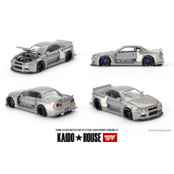 MiniGT KAIDO Nissan Skyline GT-R (R34) SHINJUKU V1 1:64 Diecast Model KHMG143