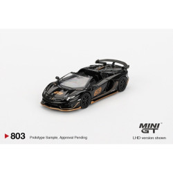 MiniGT Lamborghini Aventador SVJ 63 Roadster Nero Aldebaran 1:64 Model 803-L