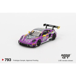 MiniGT Porsche 911 GT3 R No.7 HubAuto Racing 2023 Macau 1:64 Diecast Model 793-L