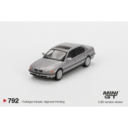 MiniGT BMW 750IL Aspen Silver Metallic 1:64 Diecast Model 792-R