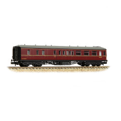 Graham Farish 374-512B GWR Hawksworth Brake Second Corridor BR Maroon