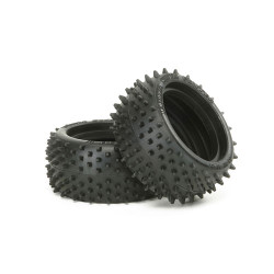 Tamiya 53084 6029 Square Spike Rear Tyres (2pcs) - RC Hop-ups