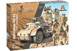 Italeri  6591 AB41 with Bersaglieri Italian Infantry 1:35  Model Kit