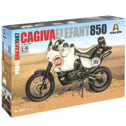 Italeri 4643 Cagiva 'Elephant'  850 Paris - Dakar 1987 1:9 Plastic Model Kit