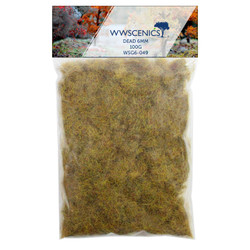 WWScenics Refill 1000ml 6mm Dead Static Grass - 100g Model Rail Scenics G6-049