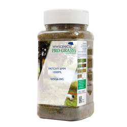 WWScenics 6mm Patchy Static Grass - 1000ml Canister Model Rail Scenics G6-045