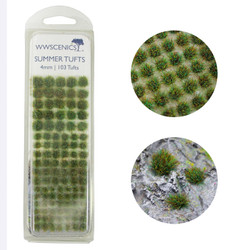WWScenics Summer Tufts 4mm x103 Model Rail Scenics W3T-SU4