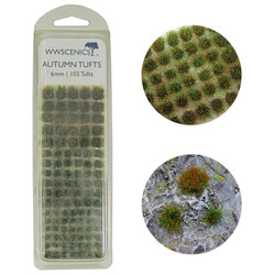WWScenics Autumn Tufts 6mm  x103 Model Rail Scenics W3T-AU6