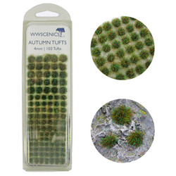 WWScenics Autumn Tufts 4mm x103 Model Rail Scenics W3T-AU4