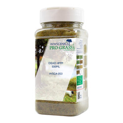 WWScenics 4mm Dead Static Grass - 500ml Canister Model Rail Scenics G4-053