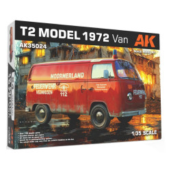 AK Interactive 35024 T2 Model 1972 Van 1:35 Model Kit