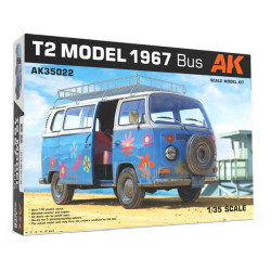 AK Interactive 35022 T2 Model 1967 Bus 1:35 Model Kit